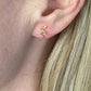 The 'Dare to Change' Ear Studs - 14 Karat Yellow Gold Snake Screw Back Earring