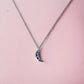 'The Galaxy Guide' Necklace - 925 Sterling Silver Necklace with Moon Charm and Zirconia Stars