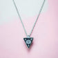 'Your Shield of Protection' Necklace - 925 Sterling Silver Necklace with 'Evil Eye Triangle' Plate