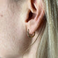 'Harmony & Balance' Ear Hoops  - 14 Karat Yellow Gold Hexagon Latch Back Hoop Earrings